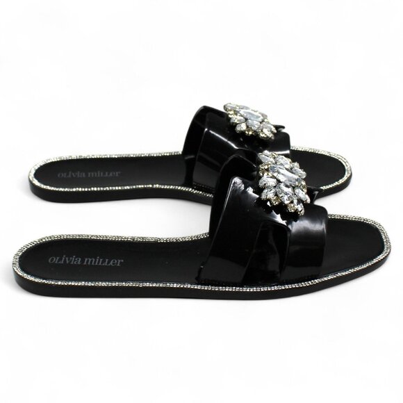 Olivia Miller Women S Kai Jelly Sandals - Black - Picture 5 of 8